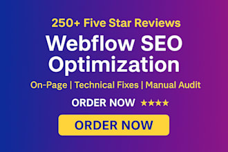do webflow website SEO optimization for google top rankings