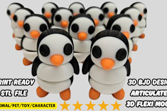 do 3d flexi toy model 3d flexi animal bjd 3d articulated model for 3d printing
