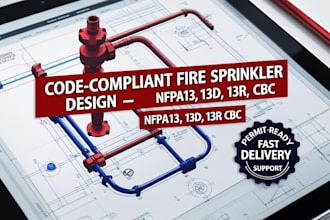 design nfpa13, 13d, 13r, cbc compliant fire sprinkler systems