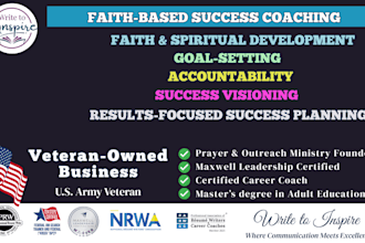 provide faith based personal development coaching