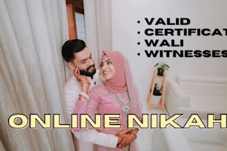 conduct your online nikah with certificate