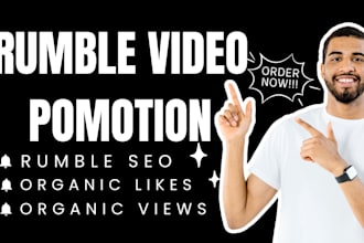 skyrocket your rumble video with real, targeted promotion