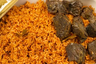 cook smoky jollof rice