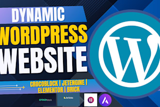 design dynamic wordpress website with crocoblock jetengine jetform elementor