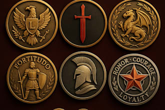 do custom 3d coin design bas relief medal medallion challenge 3d stl coin model
