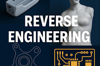 do reverse engineer 3d scans or stl files to cad models and manufacturing files