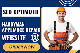build handyman website appliance repair website appliance repair landing page