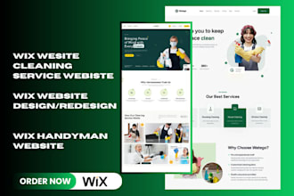 wix design, wix redesign, home cleaning, painting, pressure washing website