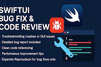 fix bugs or review your swiftui ios app code