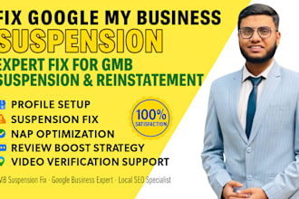 fix gmb suspension, reinstatement and verify business profile