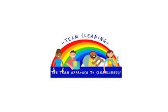 design unique colorful cleaning company logo