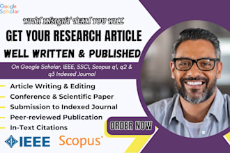 write, rewrite and publish journal articles, scientific papers in q1 q2 journal
