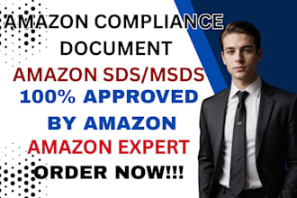prepare amazon compliance documents and safety data sheets for your product
