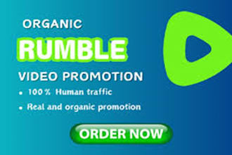 do organic rumble video promotion for your channel growth