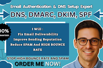 setup dmarc dkim spf dns record for perfect email deliverability