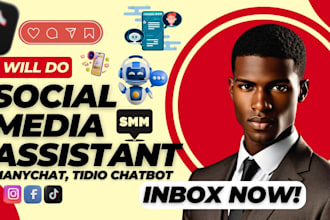 do social media chatbot, instagram marketing manager mancychat tidio chatfuel