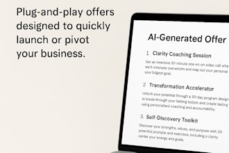create 15 ai powered business offers for coaches, creators, or consultants