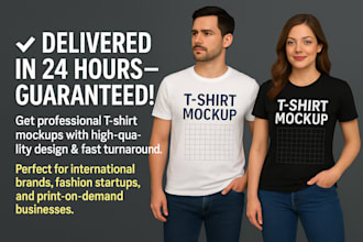 make professional t shirt mockups for your clothing business
