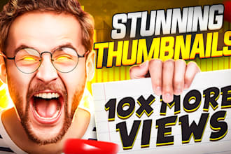 design attractive clickbait viral youtube thumbnail