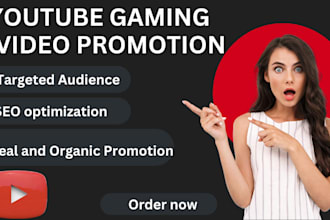do organic youtube gaming video promotion yt seo for channel growth