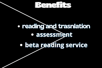 a sevice of beta reading