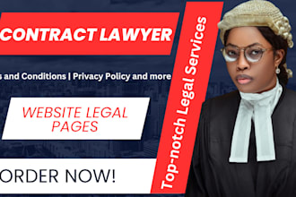 write terms and conditions privacy policy legal contract gdpr for your website