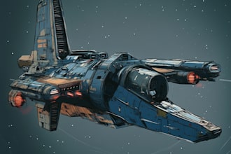 create spaceship concept art for you