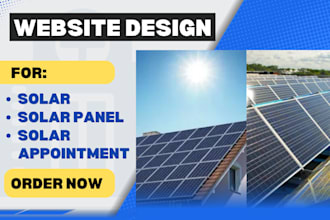 design solar website solar panel solar landing page solar appointment website
