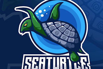 custom turtle logo design calm, strong and eco friendly branding