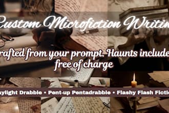 write a custom pocket sized story based on your prompt