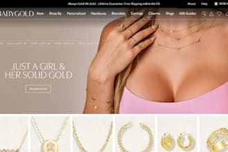 design luxury jewelry fashion shopify store jewelry website jewelry store