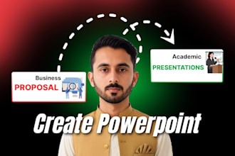 create powerpoint business proposal, and academic presentation