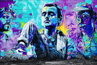 make graffiti designs murals wall arts and skateboards