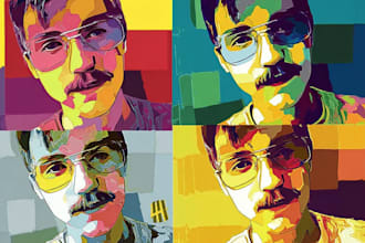 make a beautiful wpap pop art portrait