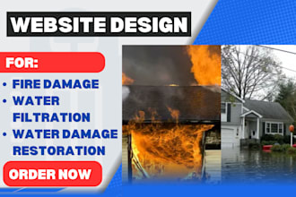 design water damage website fire damage restoration website filtration website