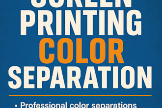 separate your designs for screen printing
