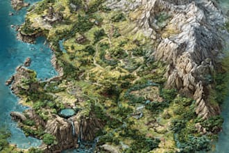 design dnd map rpgs fantasy world map