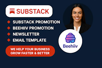 promote your beehiiv page, substack newsletter to real and active subscribers