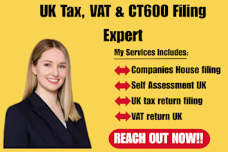 file your UK tax return, vat personal tax return, ct600, companies house account