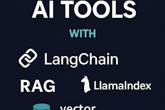 build custom ai tools with langchain, rag, llamaindex, and vector databases