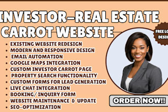 investor carrot website real estate website property listing with SEO