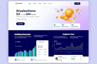 develop a solana staking or token presale website with a secure smart contract
