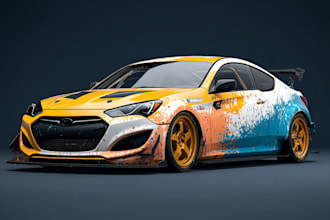 design a car wrap or racing and drift livery any style