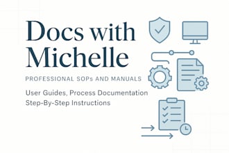 create professional manuals, sops, and process documentation
