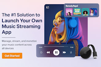 develop an ai music streaming app, live streaming app, music streaming app