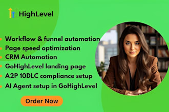 gohighlevel landing page a2p 10dlc ghl website automation workflows ghl ai agent
