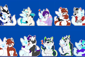 furry telegram stickers crypto stickers discord sticker fursona sticker pack