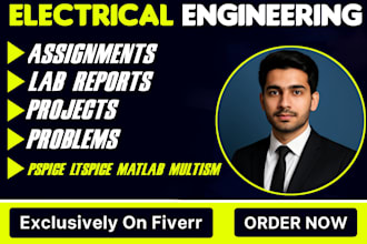 do electrical engineering assignments,projects,lab reports,problems and matlab