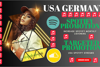 do spotify monthly listeners and USA german increase spotify monthly listeners