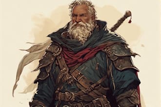 illustrate fancy rpg dnd character art